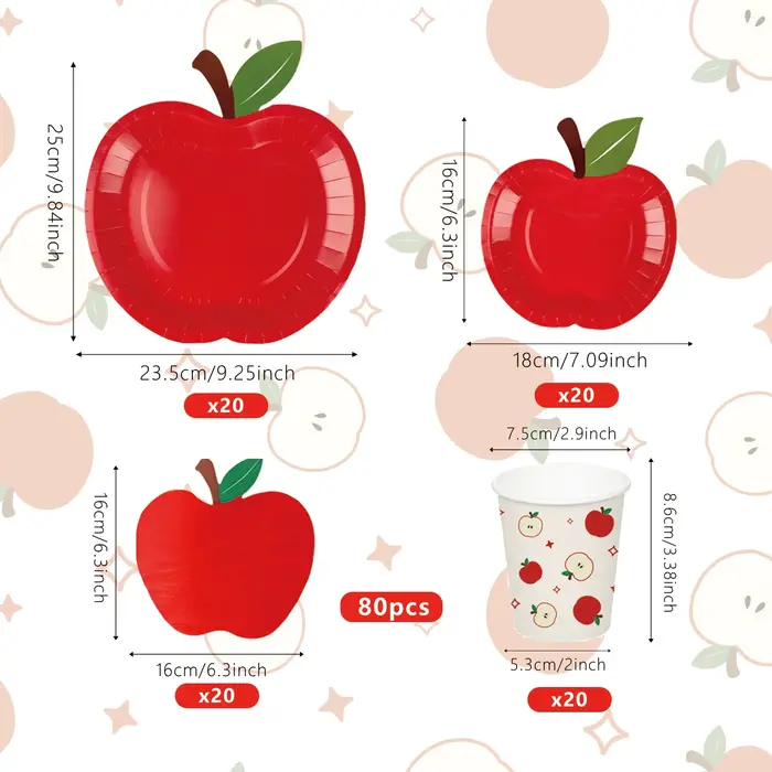 Plateau en papier en forme de pomme pour réveillon de noël