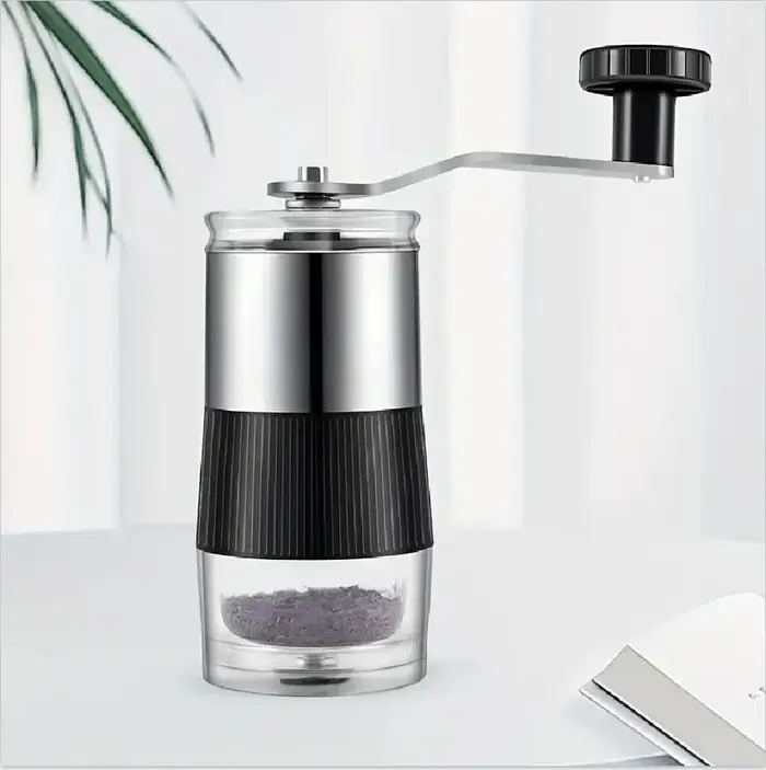 Nouveau mini moulin à café manuel portable en acier inoxydable