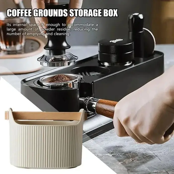 Poubelle à expresso avec poignées amovibles