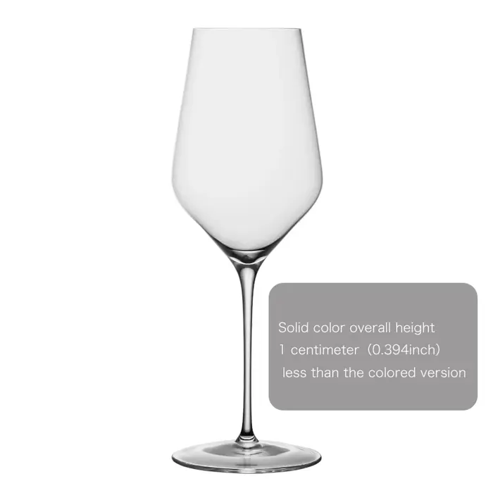 Verre à vin blanc CRISON PREMIUM haut de gamme en verre cristal coloré, verre à cocktail à pied haut