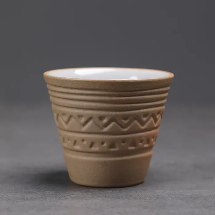 Tasse à café saoudienne, petite tasse à Latte concentrée en céramique grossière Vintage, tasse à thé