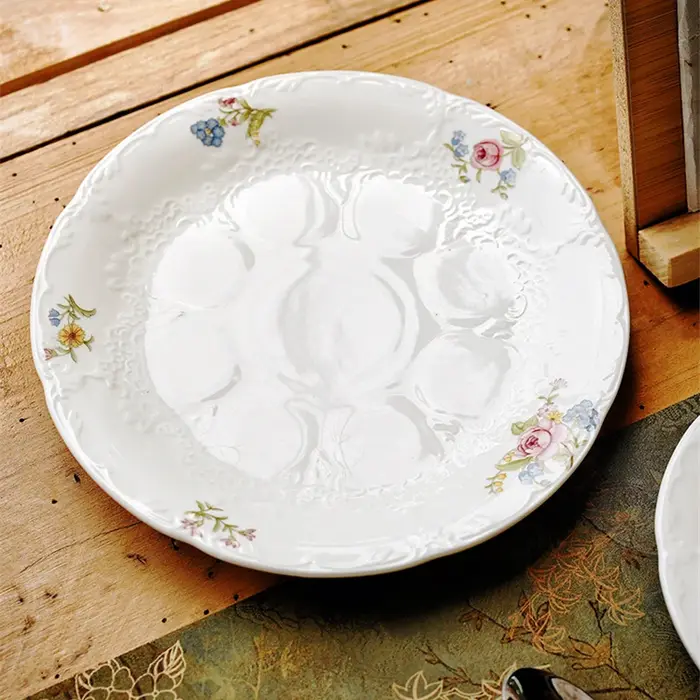 Tasse à expresso et ensemble S/05 en céramique, fleur rétro, entrée française, tasse à thé de l'après-midi de luxe, assiette à dessert, cadeau élégant pour les filles