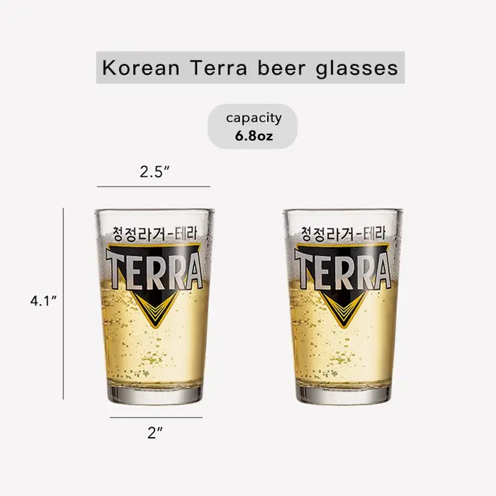 Verres à bière Terra adaptés à la maison