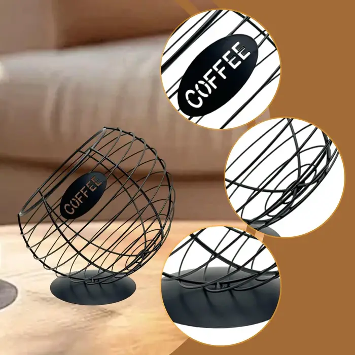 Organisateur de capsules de café en fil de fer