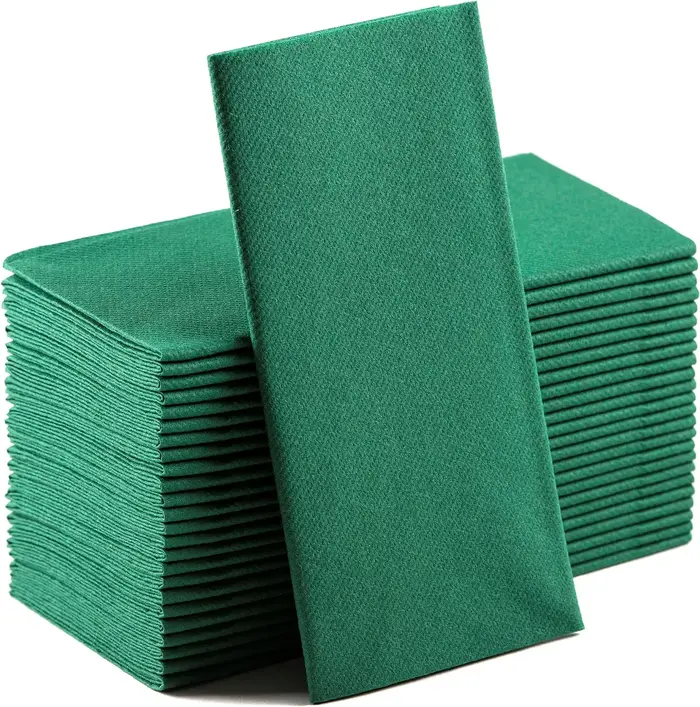 Serviettes en papier à sensation de lin longue