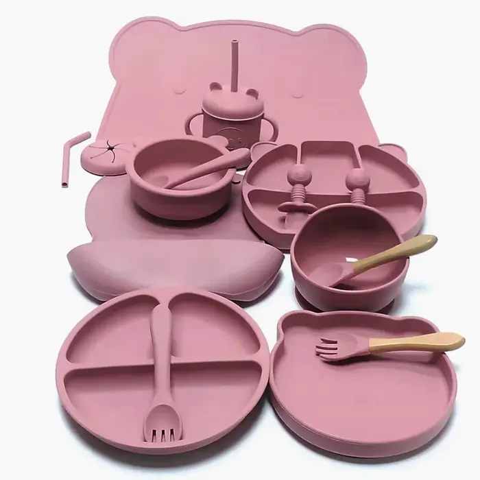 Ensemble d'ustensiles en silicone pour enfants