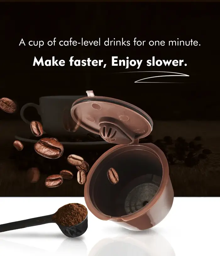 Capsule de café réutilisable pour machine à café Nespresso Dolce Gusto