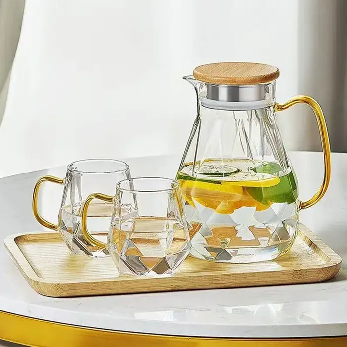 Théière en verre transparent résistant à la chaleur