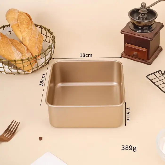 Moule à gâteau carré moelleux pour la famille, gâteau éponge, multi-service, thé de l'après-midi, st