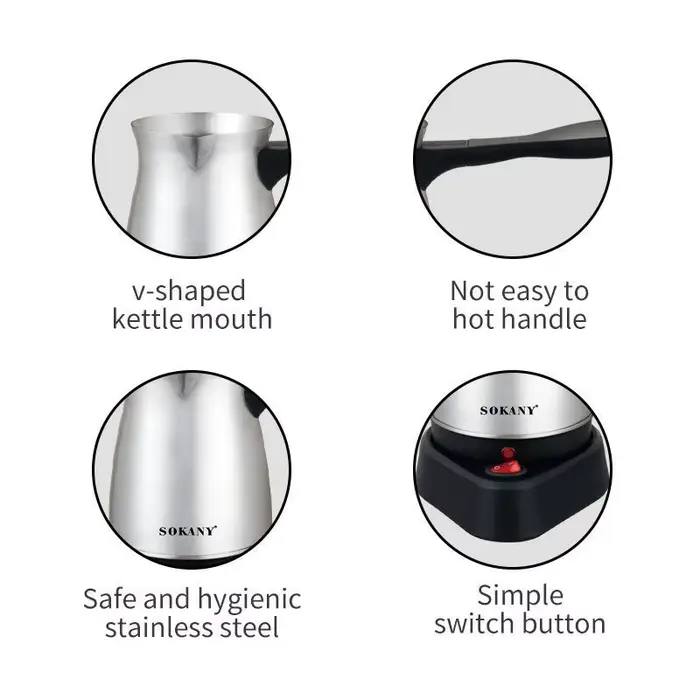 Cafetière portable turque pour la maison et le bureau