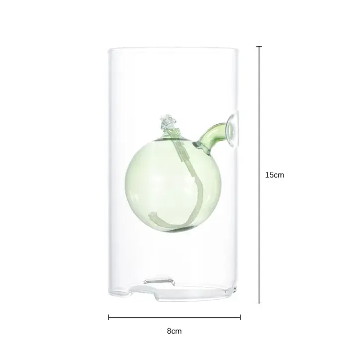 Lumière à huile en verre, 1 pièce, comprend un bougeoir suspendu en huracane, lampe à manchon 3x6 po