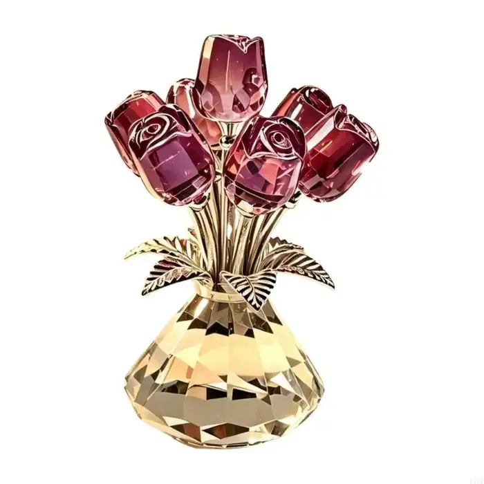 Figurines roses en colorées