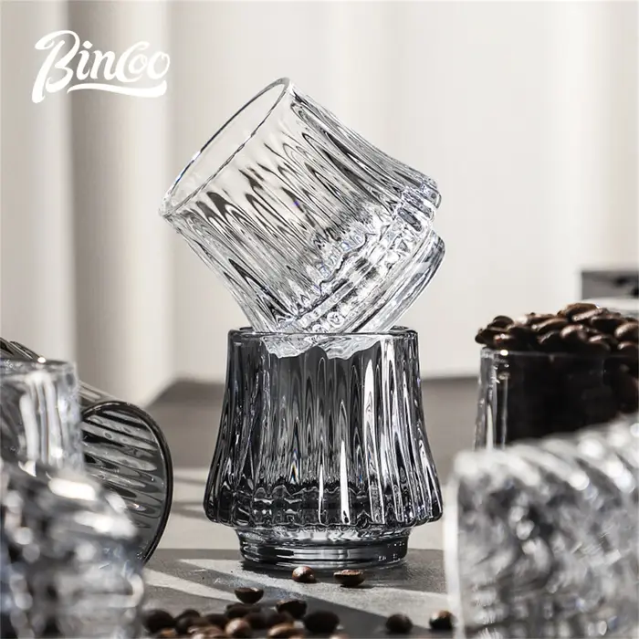 Bincoo tasse à café en verre résistant à la chaleur 160Ml bière lait