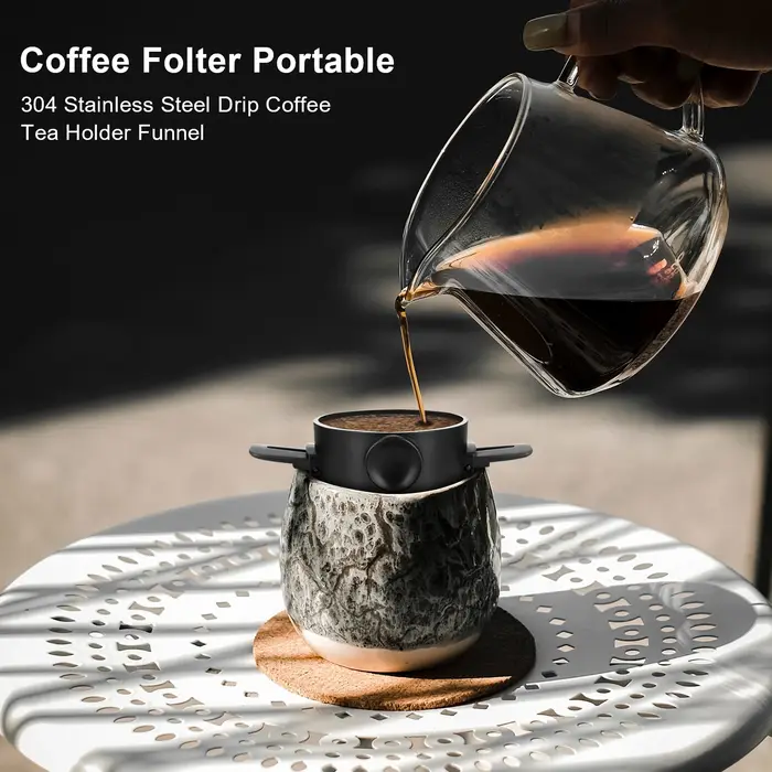 Cône de goutte à café pliable