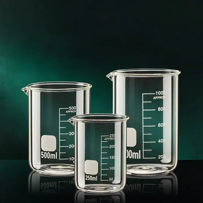 Tasse à mesurer en verre à haute teneur en Borosilicate