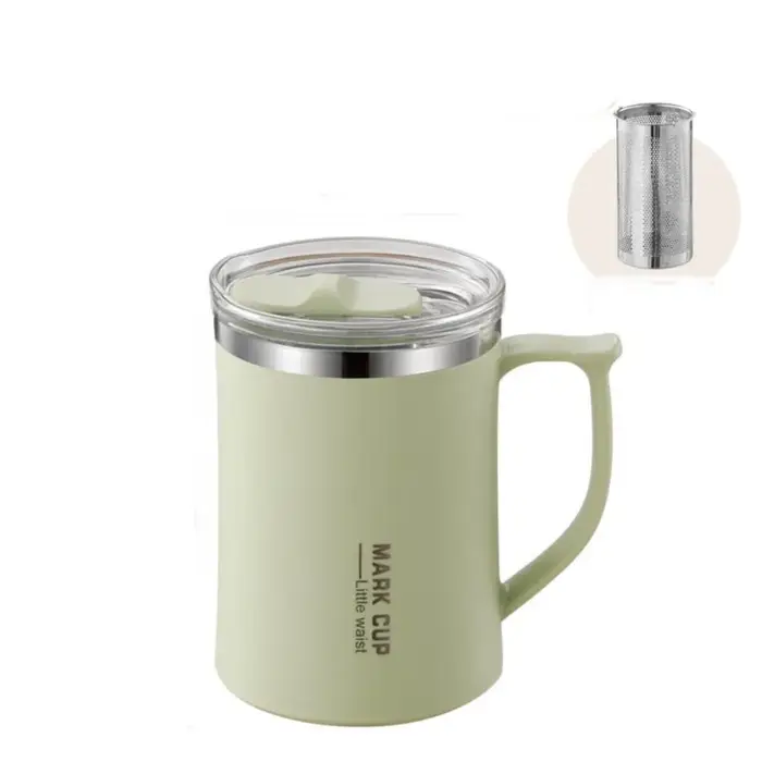 Tasse thermique avec filtre à thé, tasse à café isolée résistante à la chaleur et aux fuites, tasse 