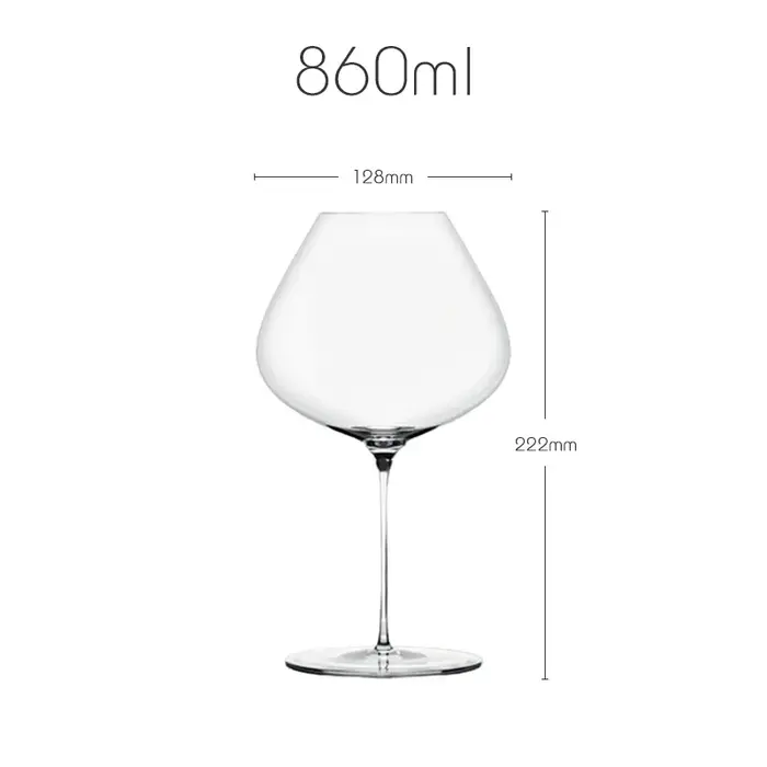 Verre à vin en cristal de Style Sydonios France, agrandisseur d'arôme extrêmement fin fait à la main