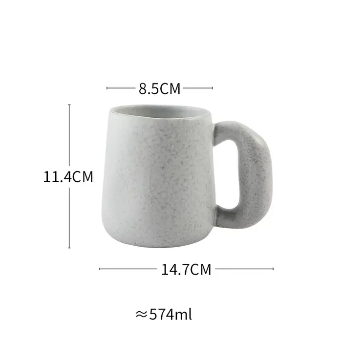 Tasse à café rétro en grès japonais