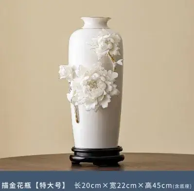 Ornement de vase en céramique