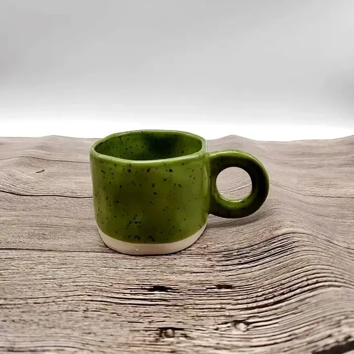 Tasses en céramique de 250ML, poignée annulaire créative, Style coréen, encre irrégulière, tasse à c