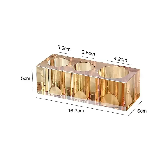 Ensemble d'accessoires de décoration en verre de cristal