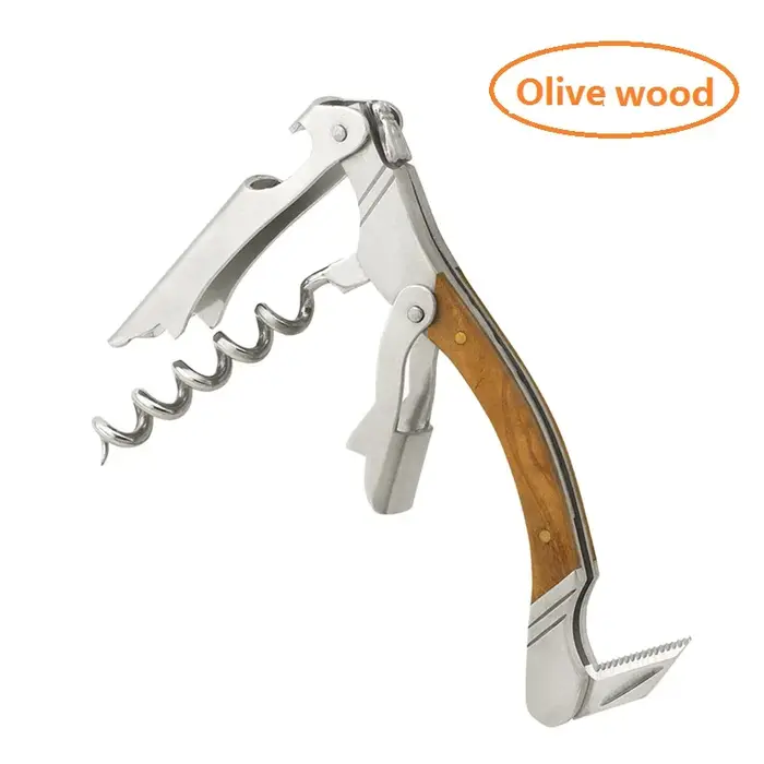 Ouvre-bouteille en bois de style Laguiole