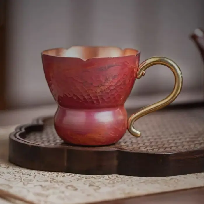 Mini tasse à café en cuivre Vintage