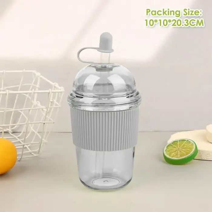 Tasse à thé au lait en perles transparentes, 430ml/520ml/630ml, haute apparence et mignonne tasse à