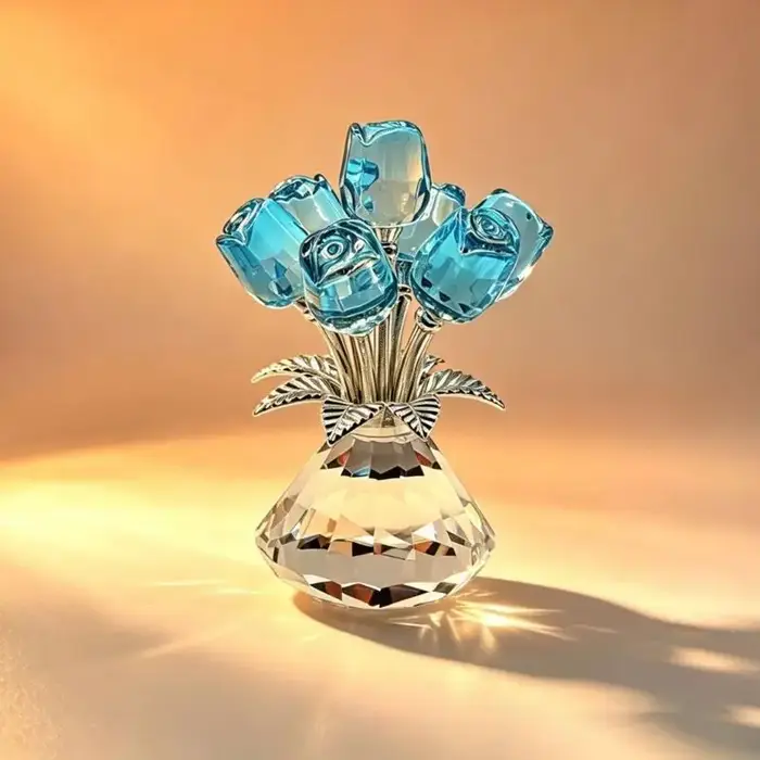 Figurines roses en colorées