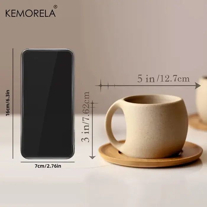 KEMORELA tasses à café et soucoupes en céramique tasse d'eau Simple 220ml petit déjeuner lait avoine boisson