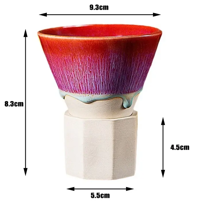 Tasse à café en poterie grossière rétro créative