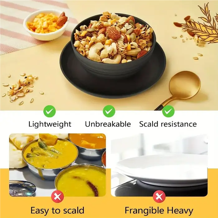 Nouveau 16 pièces/ensemble d'assiettes à repas Non fragiles