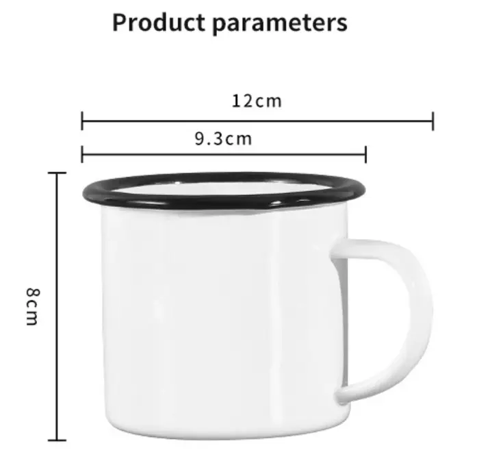 Mug en émail personnalisé avec LOGO