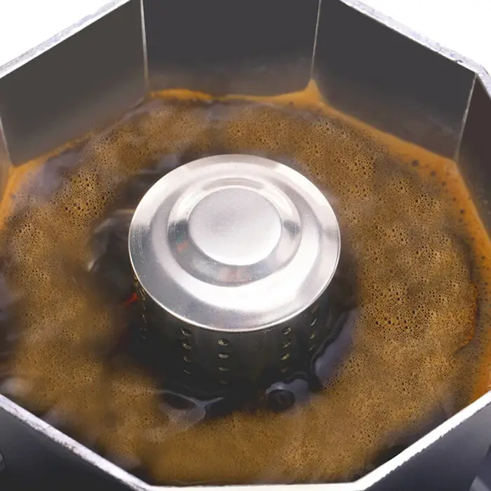 【Peace】1Pc Cafetière Moka universelle en acier inoxydable