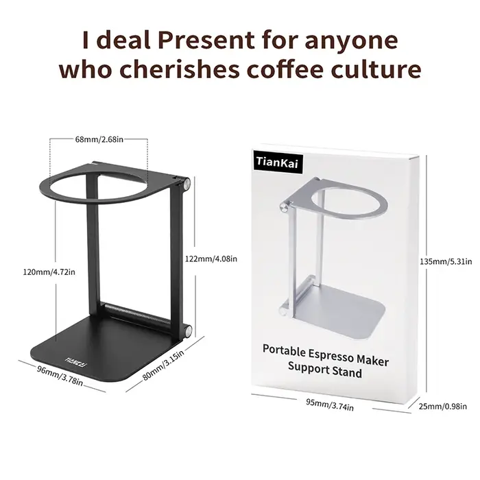 Support pliable pour machine à café