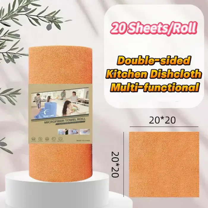 Chiffon microfibre 20 feuilles par rouleau