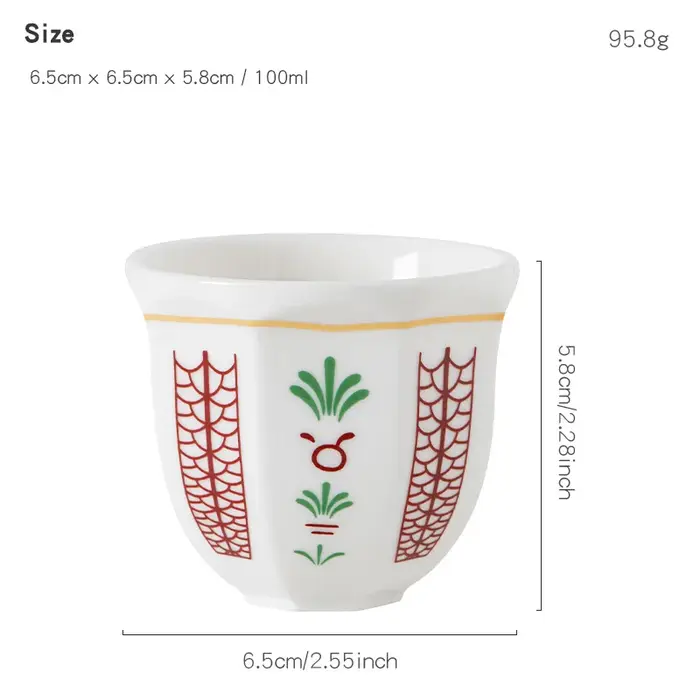 Guirlande de tasse à thé de 180ml, tasse à expresso en céramique, tasse à café Cappuccino, tasses à