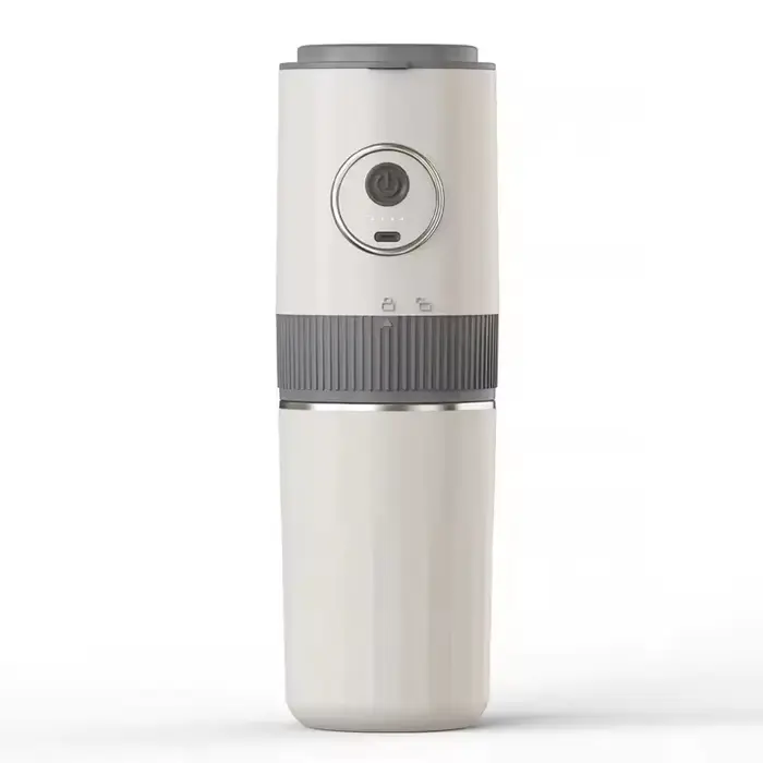 Machine à café tout-en-un idéale pour les voyages - Broyeur intégré, machine à expresso portable et