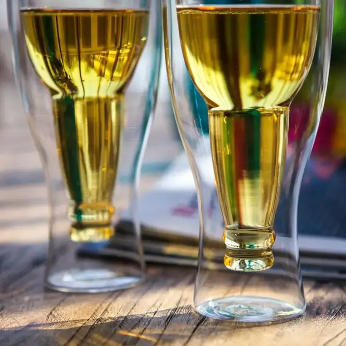 Tasse à bière en verre Double couche créative
