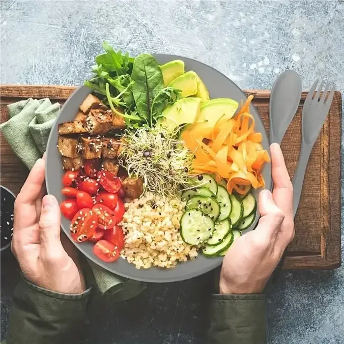 Nouveau 16 pièces/ensemble d'assiettes à repas Non fragiles