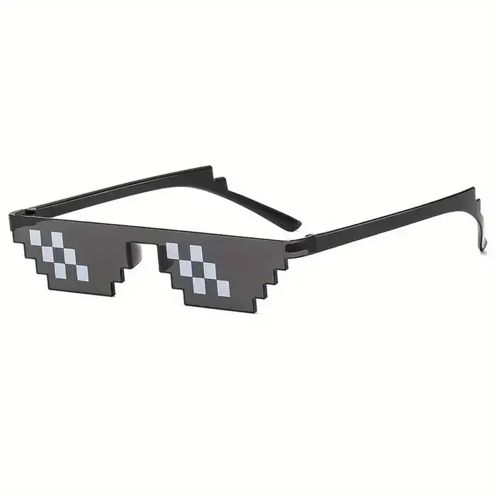 Lunettes de fête en mosaïque personnalisée, 1 pièce, dessin animé 2D, Design amusant, accessoires Ph