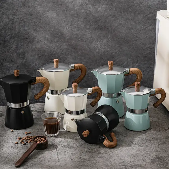 Cafetière moka italienne manuelle en alliage de Style dinde, 150ml