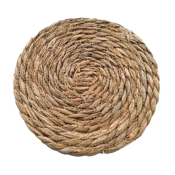 Napperons en rotin tissés à la main-tapis de table naturels résistants à la chaleur pour salle à man