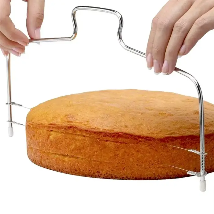 Trancheuse à gâteau en acier inoxydable réglable
