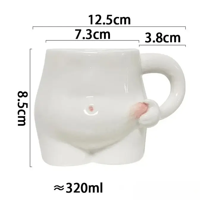 Mug à café en céramique créatif, design unique avec poignée, pour les boissons quotidiennes, bureau,