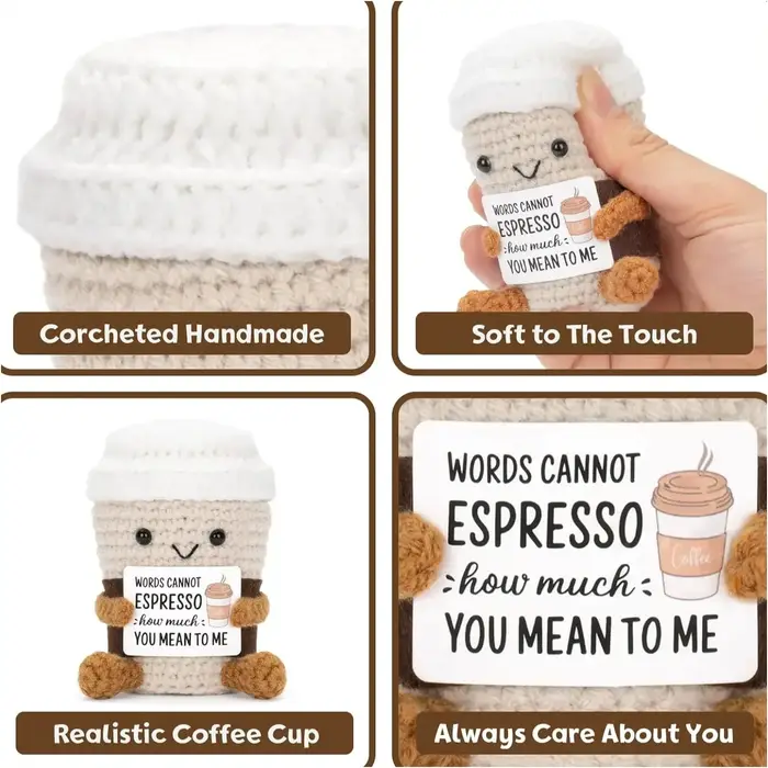 Poupée de café au Crochet drôle