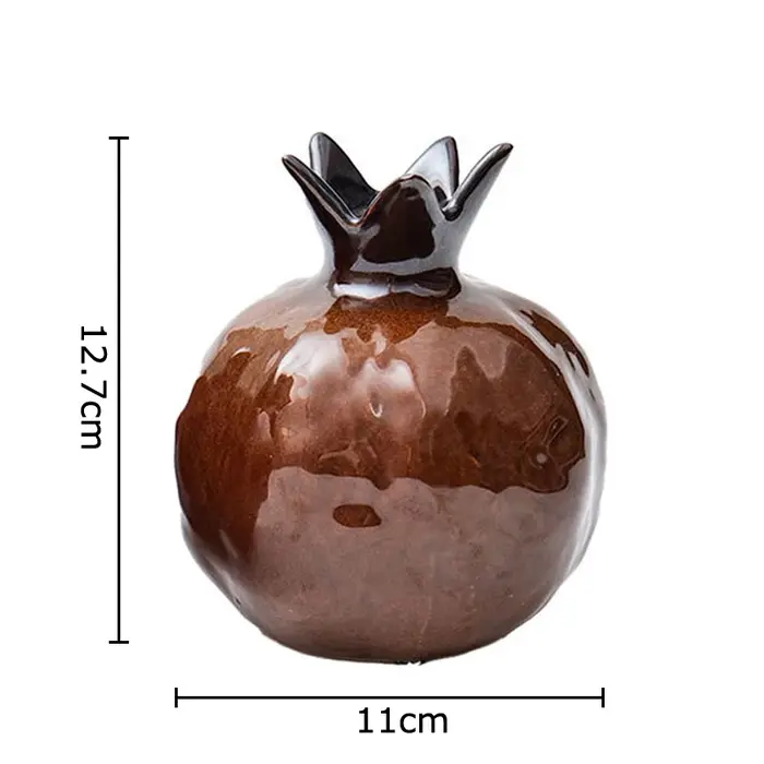 Vase à grenade en porcelaine brillante