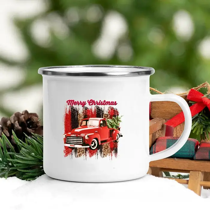 Tasse à thé « Noël en voyage », tasses à café originales, mugs mignons, vaisselle à boisson, tasses