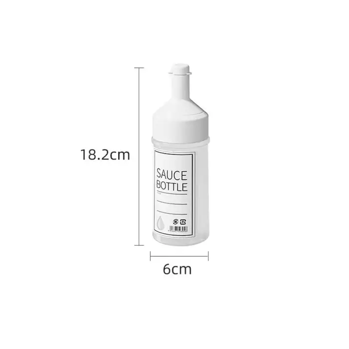 Bouteilles à presser pour condiments avec couvercles, Gadget de cuisine avec échelle, distributeur d