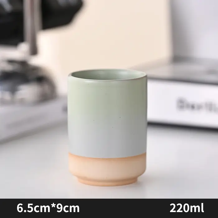 Tasse à café en céramique Vintage, poterie grossière, tasse d'eau, tasses à thé japonaises de 220ml,